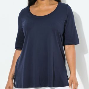 Camiseta de Algodón Extra Grande para Mujer, Cuello Redondo, Transpirable, Informal, Fabricante de Ropa OEM ODM, Venta al Por Mayor Personalizada - Product Image 2