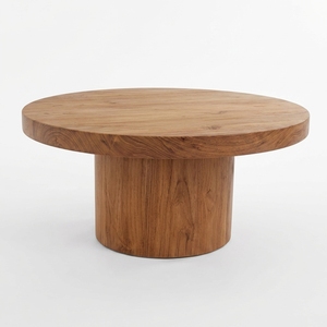 New Luxury Modern Minimalist <b>Round</b> <b>Dining</b> <b>Table</b> <b>Set</b> Natural Wooden Slats Top Thick Durable Eco-Friendly Hotel Use - Product Image 1