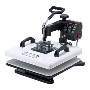 Pressa a Caldo 2-in-1 Multifunzione 15x15 pollici, Rotazione a 360°, 1200W, Doppio Tubo, Riscaldamento Rapido Digitale per T-shirt e Tazze - Product Image 1