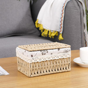 Boîte à mouchoirs en jute faite à la main, écologique – Porte-mouchoirs de style rustique pour la décoration intérieure et les espaces commerciaux - Product Image 6