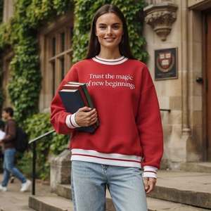 Sudadera de cuello alto para mujer, estilo urbano, holgada, de moda, gruesa y cálida para invierno, top informal - Product Image 1