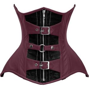 คอร์เซ็ตของผู้หญิงวินเทจชุดกระชับสัดส่วนเซ็กซี่แบบโอเวอร์บัสท์คอร์เซ็ทหนังระบายอากาศทันสมัยสำหรับขนาดใหญ่พิเศษ - Product Image 5
