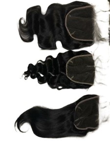 Closure en dentelle HD 6x6 de 16 pouces en cheveux humains indiens bruts, noir naturel brun - Product Image 3