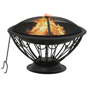 Braciere XXL in Acciaio da 29,5 Pollici con Paletta, Elemento Decorativo Premium per Esterni - Product Image 1