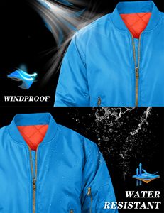 Bomber <b>Jacket</b> Men Custom Polyester <b>Slim</b> <b>Fit</b> Lightweight Casual Winter <b>Jacket</b> Wholesale Factory Direct Cozy Wear - Product Image 6