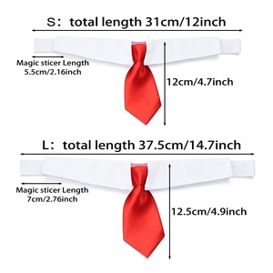 Corbata de Moño Formal Negra y Roja para Perros y Gatos, Accesorios para Mascotas, Traje Formal de Algodón para Perros Pequeños - Product Image 4