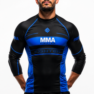 Maillot de compression personnalisé pour hommes, idéal pour l'entraînement MMA, le BJJ et le grappling, imprimé par sublimation, pour la gym, le fitness et les sports athlétiques (vente en gros) - Product Image 6