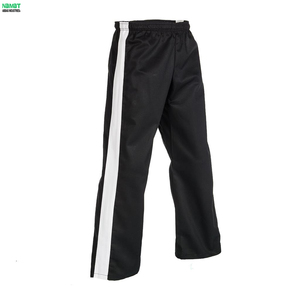 Uniforme de Taekwondo Unisex con Cuello en V, Dobok de Artes Marciales, Conjunto de Camiseta de Manga Corta y Pantalones con Franja Lateral - Product Image 6