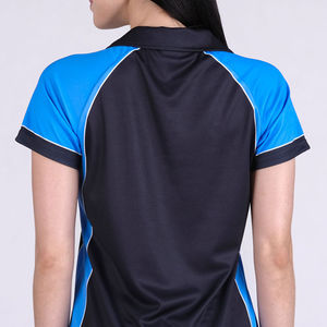 Women's Formal Quick Dry Golf Polo Shirts Custom Silk Knitted Polyester T-shirt Design Logo Decoration Print Pattern Polo shirts - Product Image 3