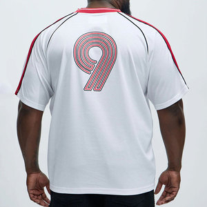 ผู้ผลิตเสื้อฟุตบอลย้อนยุค โพลีเอสเตอร์ เสื้อผ้าสตรีทแวร์แบบเปล่า พิมพ์ตามสั่ง เสื้อยืดเวอร์ชั่นนักเตะ เสื้อฟุตบอล - Product Image 5
