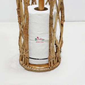 Caja de pañuelos de jacinto de agua y junco marino hecha a mano en Vietnam por la fábrica Artex Dong Thap, artesanía ecológica, modelo BH1768A-1NA - Product Image 6