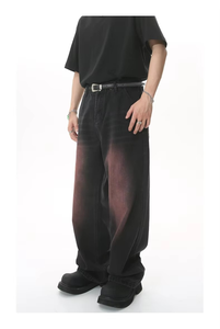 Jeans de mezclilla para hombre, vintage, corte bootcut, lavado claro, de invierno, tiro medio, holgados, OEM ODM - Product Image 3