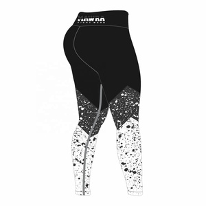 Mallas de alta calidad sublimadas personalizadas, mallas deportivas para mujer, pantalones de Yoga en forma de V, Material suave transpirable - Product Image 3