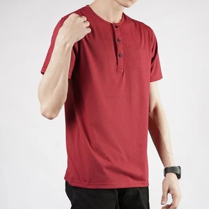 เสื้อยืดคอกลมแขนสั้นผู้ชายคุณภาพส่งออก แบบสั่งทำพิเศษ เนื้อผ้าฝ้าย 100% ระบายอากาศได้ดี สวมใส่สบายสำหรับฤดูร้อน - Product Image 3
