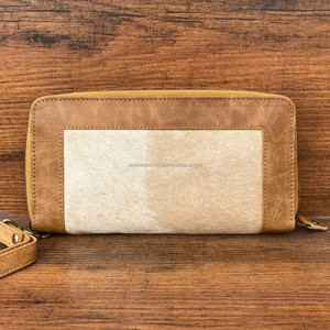 Style occidental vrais cheveux de peau de vache sur pochette en cuir élégant femmes portefeuille en cuir de haute qualité multi utilisations bracelet cadre embrayage - Product Image 4