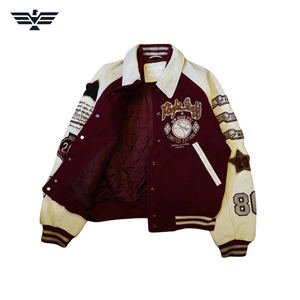 Vestes universitaires unisexes personnalisées, vestes de baseball, vestes Letterman personnalisées, vente en gros de vestes Varsity vierges pour hommes/femmes - Product Image 6