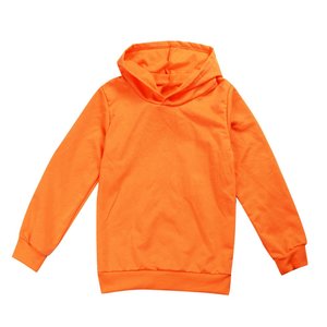 Sweat à capuche décontracté oversize pour enfants (garçons et filles), uni, doux, tendance, avec poche, réversible, en molleton de coton pour l'hiver, fabriqué au Bangladesh - Product Image 3