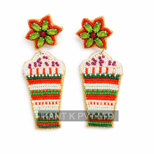 Ensemble de boucles d'oreilles clous plaquées or faites à la main pour fêtes et fiançailles, cadeau de mariage africain - Product Image 5