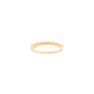 Fine Luxury Women Round Brilliant Cut Diamond <b>Stacking</b> Half Eternity Band <b>Ring</b> For Unisex Sparkle Jewelry 14K Pure Yellow Gold - Product Image 6