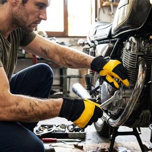 Guantes de Piel de Oveja Resistentes, Aptos para Pantallas Táctiles, para Mantenimiento de Vehículos, Protección Laboral, Guantes de Seguridad - Product Image 2