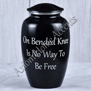 Sophisticated Aluminum Cremation Urn With <b>Beautiful</b> Handcrafted Patterns Memorial Keepsake by Axiom Home Accents - Product Image 4