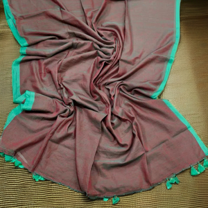 Robe Sari en Coton Tissé Confortable et Écologique à Séchage Rapide, Poids Moyen, Unie, pour Filles, Plusieurs Couleurs – Idéale pour l'Été - Product Image 1
