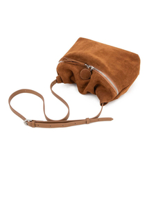 Sac à bandoulière en daim avec fermeture éclair et logo personnalisé, sacs à main, sac sous le bras, sac minimaliste simple pour femmes - Product Image 2