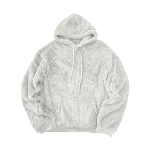 Customized Sherpa Fluffy <b>Fleece</b> 100% Cotton Loose Fit Heavyweight <b>Thick</b> Fur Pullover Hoodies for <b>Men</b> and Women Winter - Product Image 6