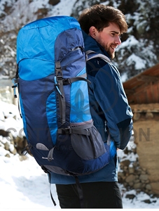 Sac à dos de randonnée et de montagne unisexe, imperméable, 60L, en nylon - Product Image 4