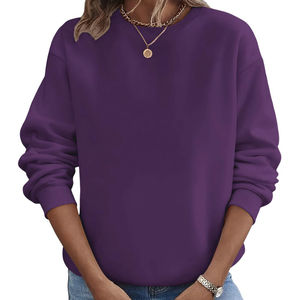 Sudadera Casual de Invierno de Alta Calidad para Mujer, con Logotipo Gráfico Personalizado, Cuello Redondo, Felpa, Ecológica y Económica - Product Image 3