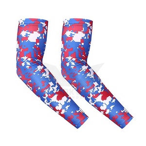 SPARKWELL Cycling <b>Arm</b> <b>Sleeves</b> Sublimation Print Blue Red White Unisex Anti-Uv <b>Protection</b> Adult Sport Wear - Product Image 5
