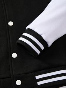 Fashion Custom Embroidered Vintage Canvas Bomber <b>Jacket</b> 100% Wool High Quality - Product Image 4
