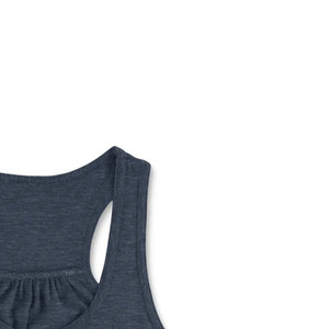 <b>Women's</b> <b>Navy</b> Blue Sleeveless Short CAMIS with Vintage Style 100% Cotton Square Collar Breathable Knitted - Product Image 2