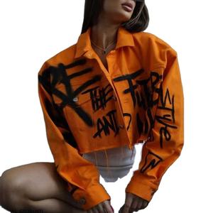 Vente en gros de veste en jean décontractée à manches longues pour femmes veste en jean respirante chaude élégante meilleure qualité personnalisée pour femmes - Product Image 2