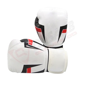 Gants de boxe en gros nouvelle tendance MMA professionnel Logo personnalisé Kickboxing Muay-Thai formation 16oz gants de boxe en cuir - Product Image 1