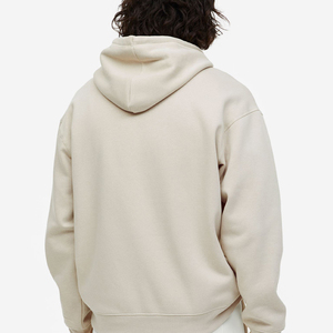 Sudadera con capucha OEM de manga larga con bolsillo canguro, logo estampado y efecto desgastado, de tela gruesa y corte oversize. - Product Image 3