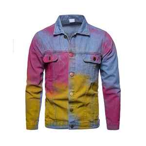 แจ็คเก็ตยีนส์ผู้ชายขายดี คุณภาพเยี่ยม ขายส่ง ผ้าสั่งทำพิเศษ แขนยาว สำหรับผู้ชาย - Product Image 1