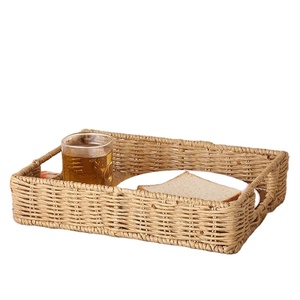 ตะกร้าหวายคุณภาพเยี่ยม ขายดีอันดับหนึ่ง ตะกร้าเก็บของสานหวาย ถาดเก็บของหวาย ของตกแต่งบ้าน ของใช้ในครัว - Product Image 1