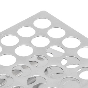 Estante para Tubos de Ensayo de Acero Inoxidable de 25 Puestos en Forma de Z para Laboratorio - Product Image 3