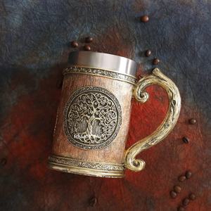 100% Leakage Proof Beer Mug Made of Wood And Steel With Handle <b>Tankard</b> Wooden Beer Mug Hot Selling Mug For Home Hotel Restaurant - Product Image 6