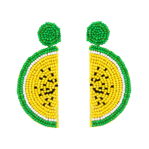 Nouveauté Été 2025 – Perles légères faites à la main pour femme, motif fruit mignon, perles de graines de pastèque colorées – BY MULTI CRAFT - Product Image 6