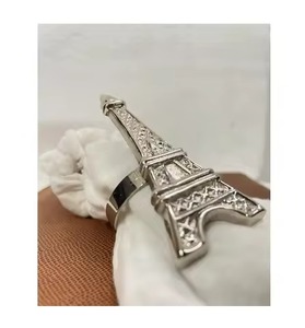 ที่ใส่ผ้าเช็ดปากแบบหรูหรา งานโลหะตกแต่งโต๊ะอาหาร สำหรับร้านอาหารและบ้าน - Product Image 5