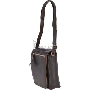 Bolso Bandolera de Cuero de Grano Completo y Nylon Hecho a Mano para Hombre, Bolso de Viaje de Fin de Semana, Bolso de Pecho para Exteriores de 30-40L, RELEVO INDUSTRIES - Product Image 5