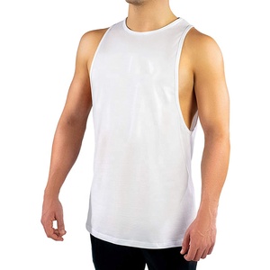 เสื้อกล้ามออกกำลังกายผ้าฝ้ายถักทอระบายอากาศได้ดีสำหรับผู้ชายเสื้อกล้ามสำหรับวิ่งออกกำลังกายฟิตเนส100% น้ำหนักเบาออกแบบได้ตามต้องการ - Product Image 3