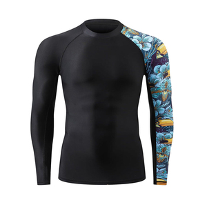 Camisetas de Natación para Hombre, Protección Solar UPF 50+, Camiseta Deportiva de Secado Rápido de Poliéster para Playa - Product Image 1