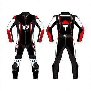 Traje de Motociclismo de Cuero Trex para Hombre, Modelo GSXR, Mono de Carreras, con Protección OEM CE, Manga Larga, 280g - Product Image 1