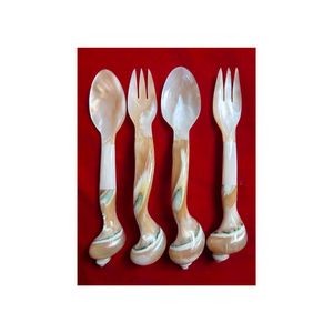 Juego de Cucharas Plateadas con Madreperla Exótica, Diseño Folclórico Vintage, Regalo Empresarial Ecológico de Vietnam - Lujo al por Mayor - Product Image 1