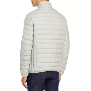 Chaqueta de Plumón para Hombre, Color Sólido, para Invierno y Otoño, con Cuello Alto, Resistente al Viento, Cierre Frontal, Informal, Acolchada de Poliéster - Product Image 6