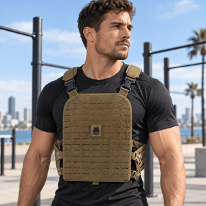Chaleco de Entrenamiento con Peso de 20 kg con Panel de Corte Láser y Ajuste Ajustable para Entrenamiento de Fuerza - Product Image 4
