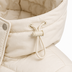 Manteau matelassé long coupe-vent à capuche pour femme, veste chaude personnalisée pour l'hiver, vente en gros OEM, fabricant, mode féminine - Product Image 5
